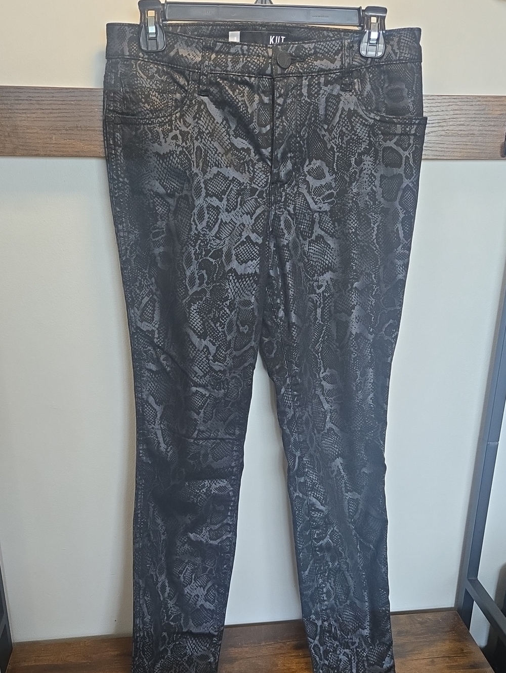 Kut from the Kloth Black Snake Print Jeans